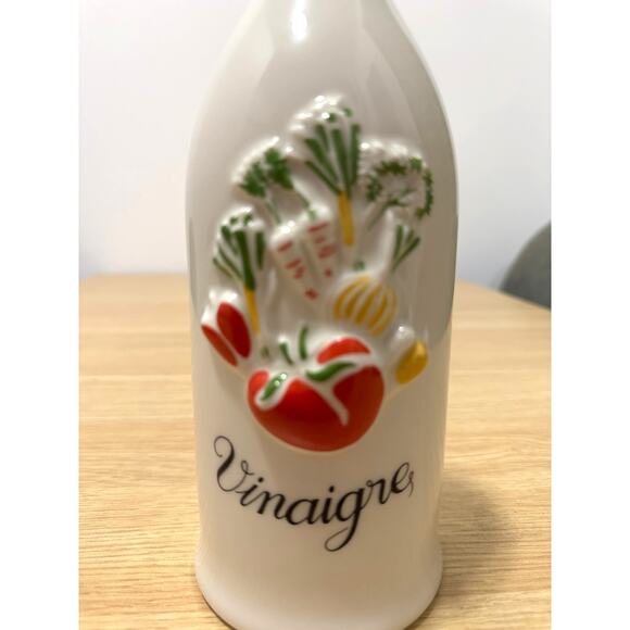 Revol La Porcelaine Ceramic Vinegar Bottle VINTAGE - Picture 2 of 5